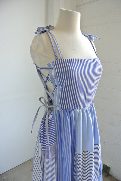 Reworked patchwork summer dress