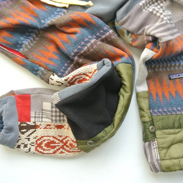 Reworked Patagonia patchwork pants