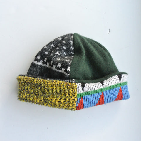 Upcycled reversible beanie