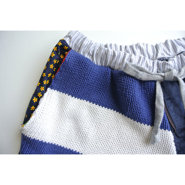 Reworked shorts made from Polo shirts x sweater Large