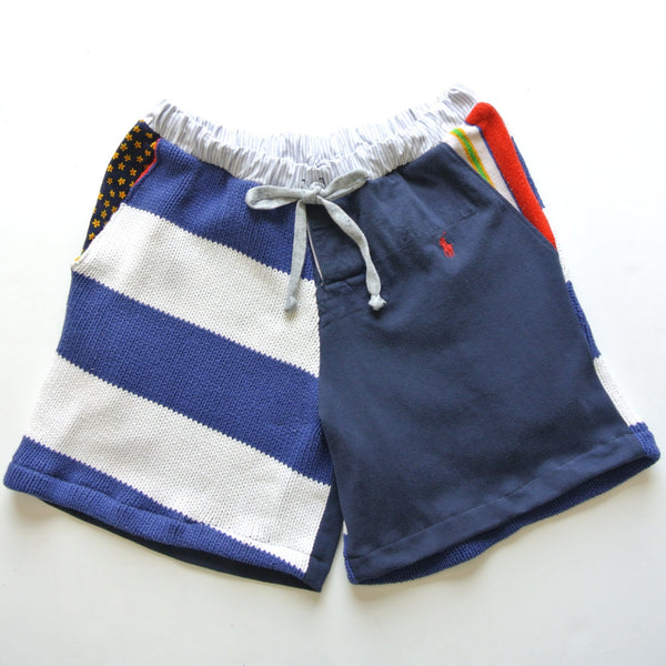 Reworked shorts made from Polo shirts x sweater Large