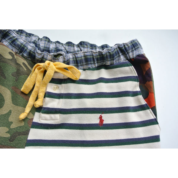 Reworked shorts made from Polo shirts x camo Large